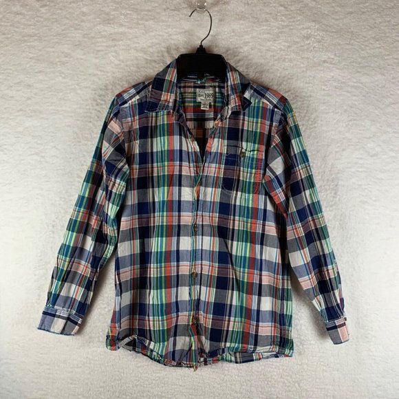 Childrens Place Boys Argyle Sweater, Plaid Button Down Shirt Sz L Set of 2 6480 - Picture 8 of 15
